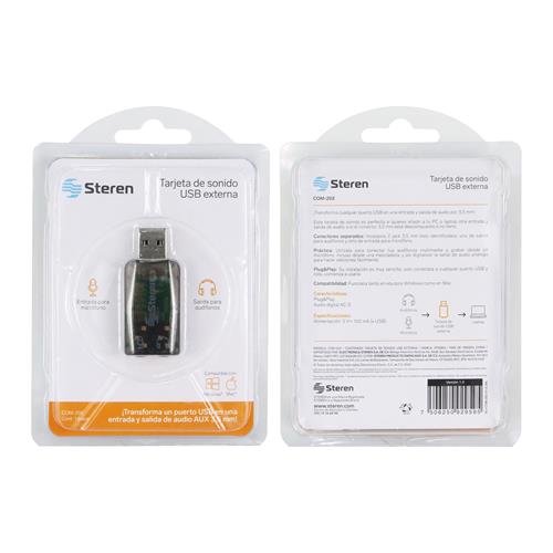 TARJETA DE SONIDO AUDIO USB EXTERNA - CLA
