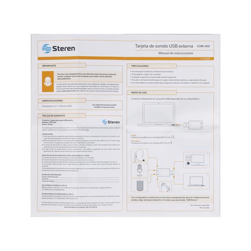 TARJETA DE SONIDO AUDIO USB EXTERNA - CLA