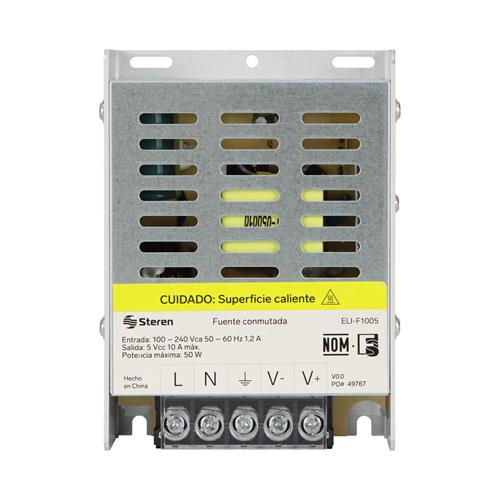FUENTE CONMUTADA 1CH/50W/5V/10A - CLA