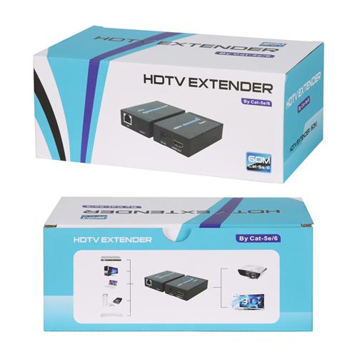 EXTENSION HDMI LAN CAT5E/CAT6 60 MT - CLA