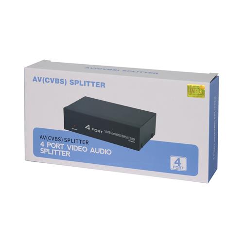 SPLITTER AUDIO Y VIDEO 4 VIAS - CLA