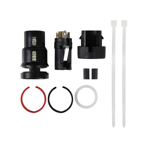 JACK CANON (XLR) GIRATORIO BAJO PERFIL METALICO NEGRO