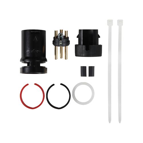 PLUG CANON (XLR) GIRATORIO BAJO PERFIL METALICO NEGRO