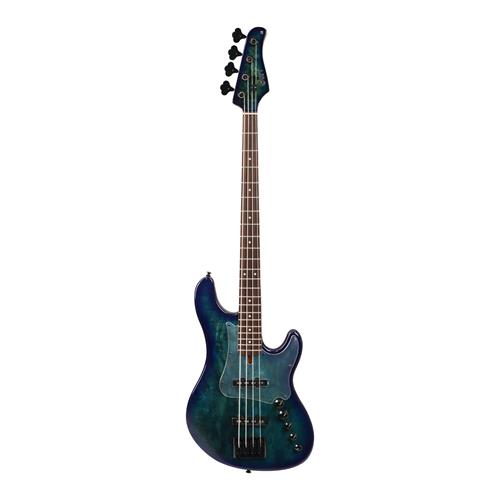 BAJO ELECTRICO 4 CUERDAS AZUL BURST CON ESTUCHE - DESC