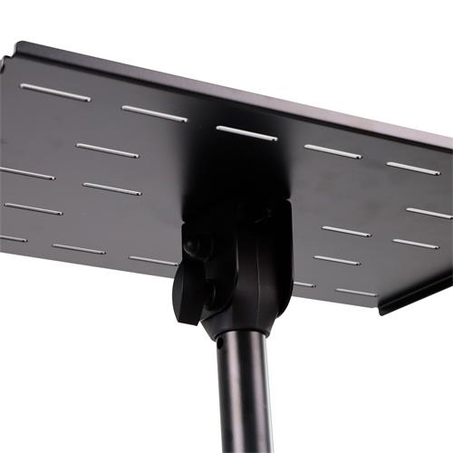 PEDESTAL T CON SOPORTE PARA LAPTOP/CONTROLADOR/PROYECTOR CON RUEDAS - DESC