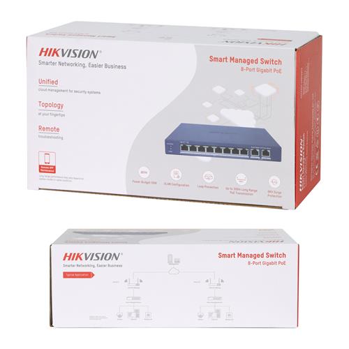 SWITCH 8 PUERTOS POE + 2 GIGABIT RJ45 - CLA
