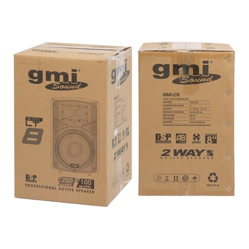 CAJA ACTIVA LITE SERIES CON USB/DSP/BT 8 PULGADAS 200W