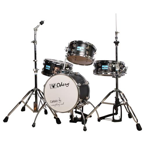 BATERIA ACUSTICA CAFEKIT 4PCS/HARDWARE CENIZA NEGRA - DESC