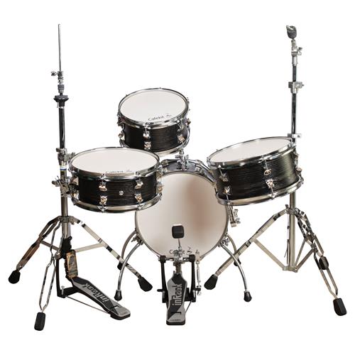 BATERIA ACUSTICA CAFEKIT 4PCS/HARDWARE CENIZA NEGRA - DESC