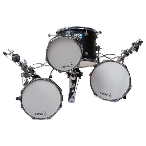 BATERIA ACUSTICA CAFEKIT 4PCS/HARDWARE CENIZA NEGRA - DESC