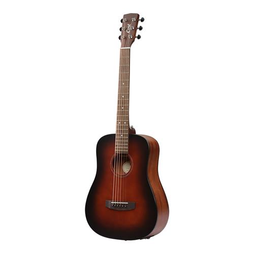 GUITARRA ELECTROACUSTICA EARTH GO OPEN PORE MARRON BURST CON ESTUCHE - DESC