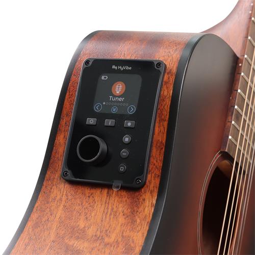 GUITARRA ELECTROACUSTICA EARTH GO OPEN PORE MARRON BURST CON ESTUCHE - DESC