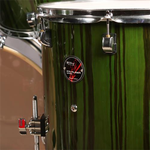 BATERIA ACUSTICA EQUALIZER 220 5PCS/HARDWARE LAQUEADO VERDE ESMERALDA - DESC