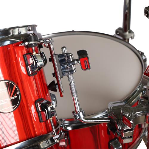 BATERIA ACUSTICA EQUALIZER 220 5PCS/HARDWARE LAQUEADO ROJO PURO - DESC