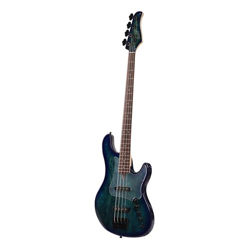 BAJO ELECTRICO 4 CUERDAS AZUL BURST CON ESTUCHE - DESC