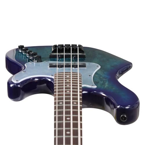 BAJO ELECTRICO 4 CUERDAS AZUL BURST CON ESTUCHE - DESC
