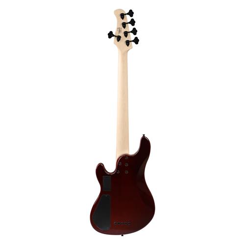 BAJO ELECTRICO 5 CUERDAS MARRON ANTIGUO BURST CON ESTUCHE - DESC