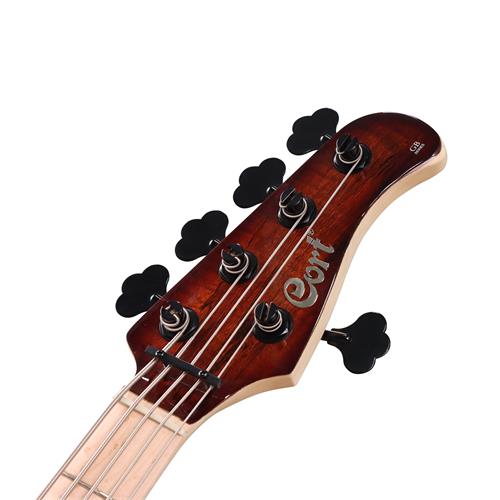 BAJO ELECTRICO 5 CUERDAS MARRON ANTIGUO BURST CON ESTUCHE - DESC