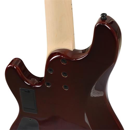 BAJO ELECTRICO 5 CUERDAS MARRON ANTIGUO BURST CON ESTUCHE - DESC