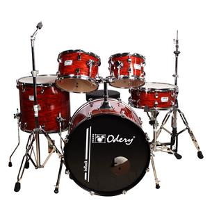 BATERIA ACUSTICA INROCK 220 5PCS/HARDWARE ROJO ATIGRADO - DESC