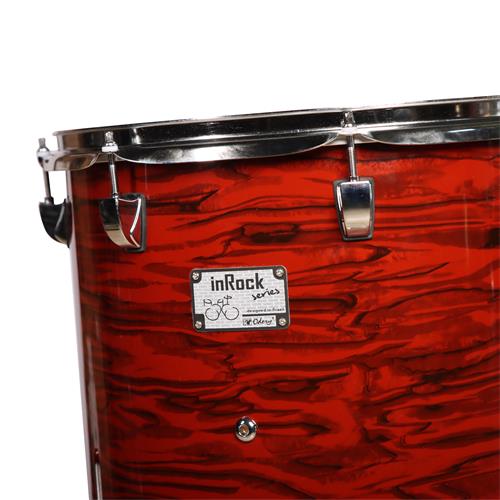 BATERIA ACUSTICA INROCK 220 5PCS/HARDWARE ROJO ATIGRADO - DESC