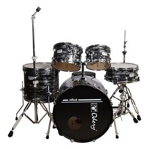 BATERIA ACUSTICA INROCK 220 5PCS/HARDWARE NEGRO ATIGRADO - DESC