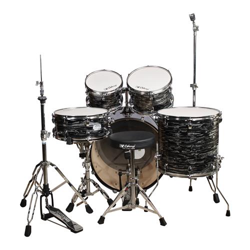 BATERIA ACUSTICA INROCK 220 5PCS/HARDWARE NEGRO ATIGRADO - DESC