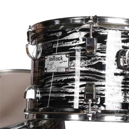 BATERIA ACUSTICA INROCK 220 5PCS/HARDWARE NEGRO ATIGRADO - DESC
