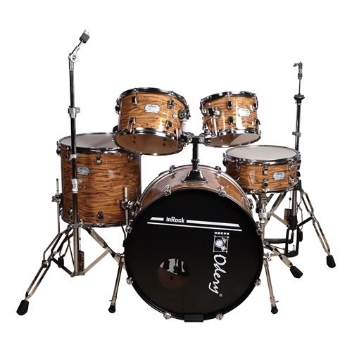 BATERIA ACUSTICA INROCK 220 5PCS/HARDWARE DORADO ATIGRADO - DESC
