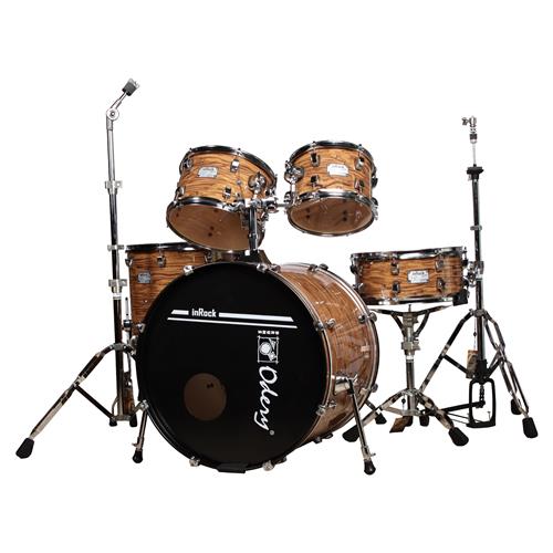 BATERIA ACUSTICA INROCK 220 5PCS/HARDWARE DORADO ATIGRADO - DESC