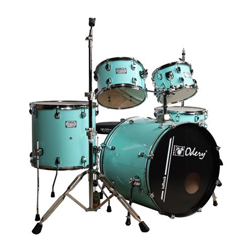 BATERIA ACUSTICA INROCK 220 5PCS/HARDWARE VERDE SURF - DESC