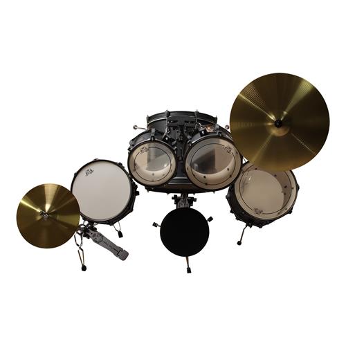 BATERIA ACUSTICA TIGER 180 5PCS/HARDWARE/PLATILLOS NEGRO MATE - DESC