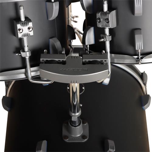BATERIA ACUSTICA TIGER 180 5PCS/HARDWARE/PLATILLOS NEGRO MATE - DESC