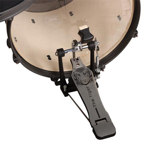 BATERIA ACUSTICA TIGER 180 5PCS/HARDWARE/PLATILLOS NEGRO MATE - DESC