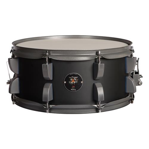 BATERIA ACUSTICA TIGER 180 5PCS/HARDWARE/PLATILLOS NEGRO MATE - DESC