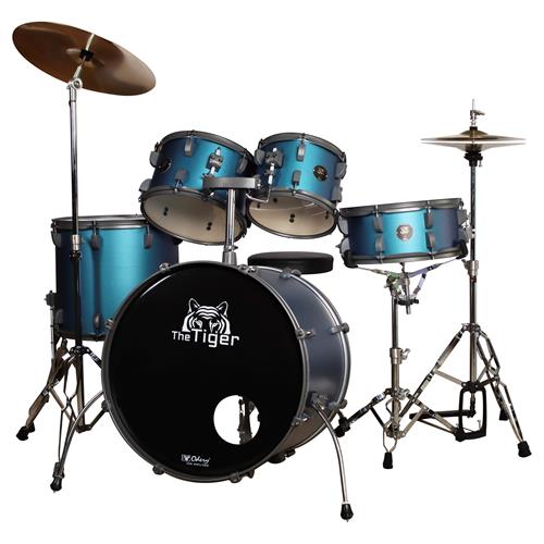 BATERIA ACUSTICA TIGER 220 5PCS/HARDWARE/PLATILLOS CAMALEON - DESC