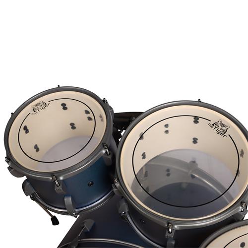 BATERIA ACUSTICA TIGER 220 5PCS/HARDWARE/PLATILLOS CAMALEON - DESC