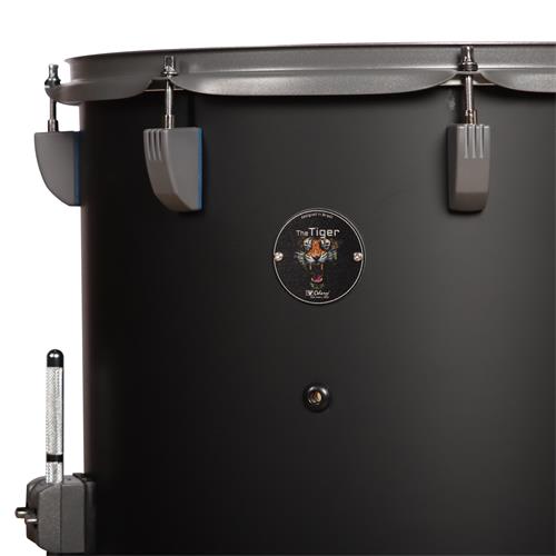 BATERIA ACUSTICA TIGER 220 5PCS/HARDWARE/PLATILLOS NEGRO MATE - DESC