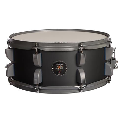 BATERIA ACUSTICA TIGER 220 5PCS/HARDWARE/PLATILLOS NEGRO MATE - DESC