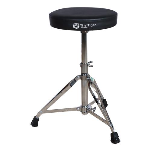 BATERIA ACUSTICA TIGER 220 5PCS/HARDWARE/PLATILLOS NEGRO MATE - DESC