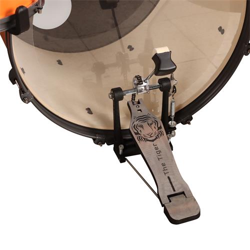 BATERIA ACUSTICA TIGER 220 5PCS/HARDWARE/PLATILLOS NARANJA METALIZADO - DESC