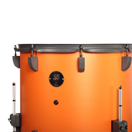 BATERIA ACUSTICA TIGER 220 5PCS/HARDWARE/PLATILLOS NARANJA METALIZADO - DESC