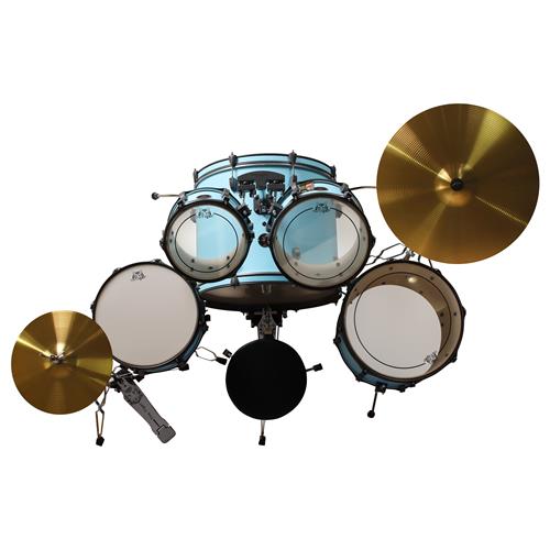 BATERIA ACUSTICA TIGER 220 5PCS/HARDWARE/PLATILLOS AZUL CIELO - DESC