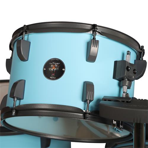 BATERIA ACUSTICA TIGER 220 5PCS/HARDWARE/PLATILLOS AZUL CIELO - DESC