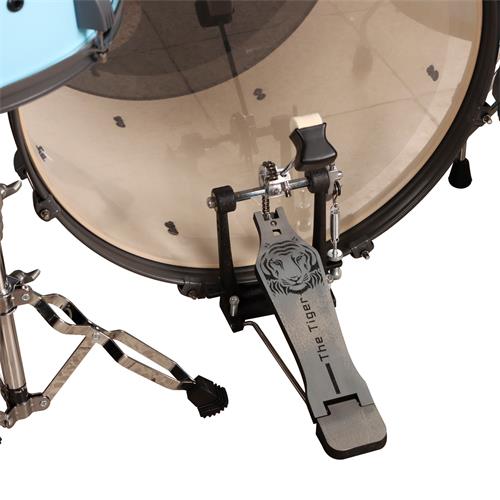 BATERIA ACUSTICA TIGER 220 5PCS/HARDWARE/PLATILLOS AZUL CIELO - DESC