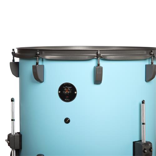BATERIA ACUSTICA TIGER 220 5PCS/HARDWARE/PLATILLOS AZUL CIELO - DESC