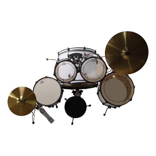 BATERIA ACUSTICA TIGER 220 5PCS/HARDWARE/PLATILLOS BLANCO MATE - DESC