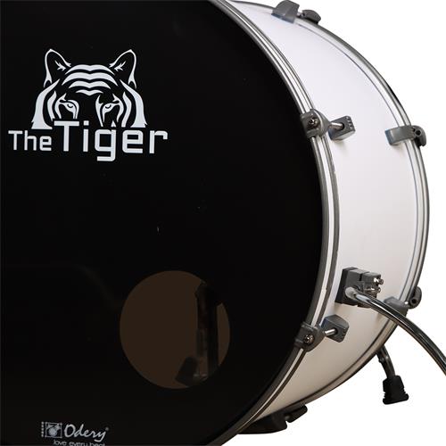 BATERIA ACUSTICA TIGER 220 5PCS/HARDWARE/PLATILLOS BLANCO MATE - DESC