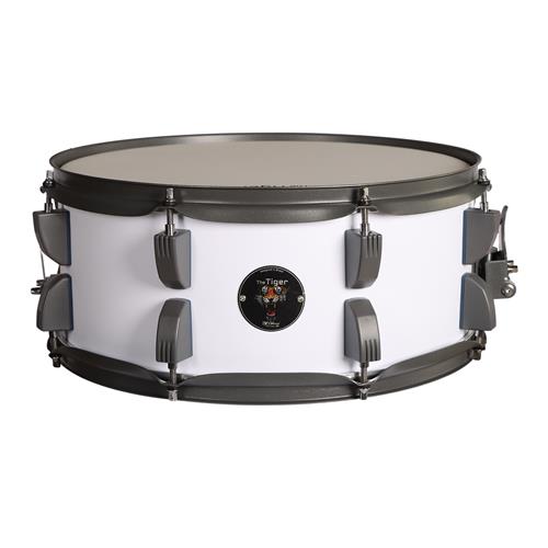 BATERIA ACUSTICA TIGER 220 5PCS/HARDWARE/PLATILLOS BLANCO MATE - DESC