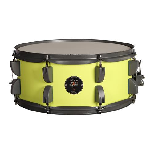 BATERIA ACUSTICA TIGER 220 5PCS/HARDWARE/PLATILLOS VERDE LIMON - DESC
